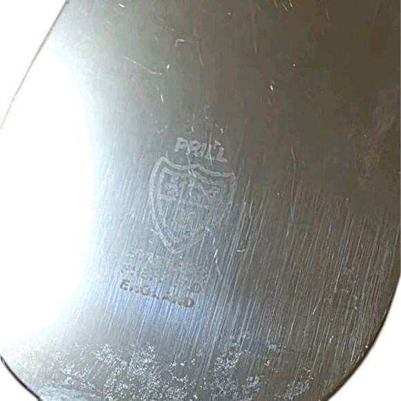 Prill Sheffield England Lot Of 5 Serving Utensils Floral Ceramic Handles - Picture 3 of 3